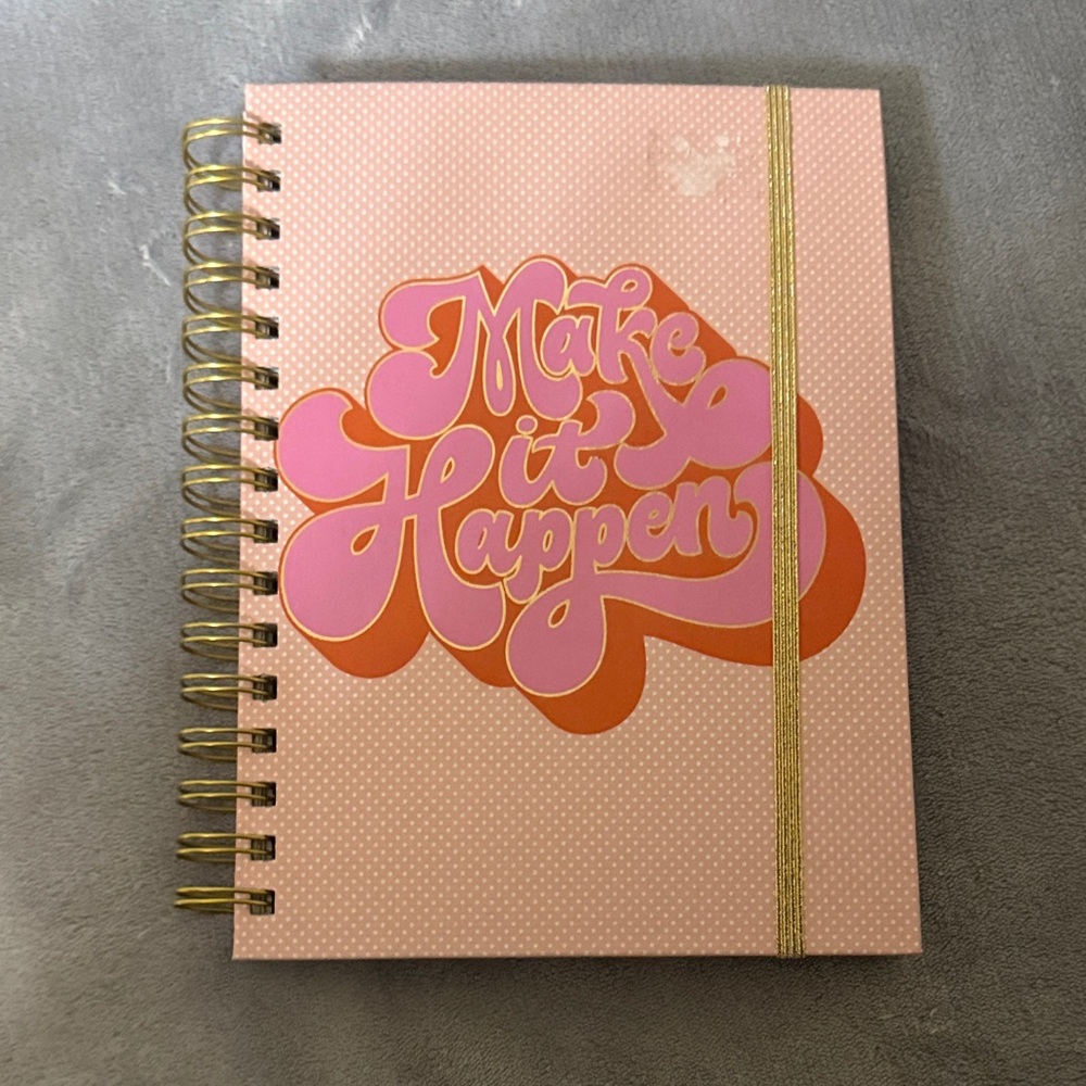 Pink and Orange Spiral Notebook